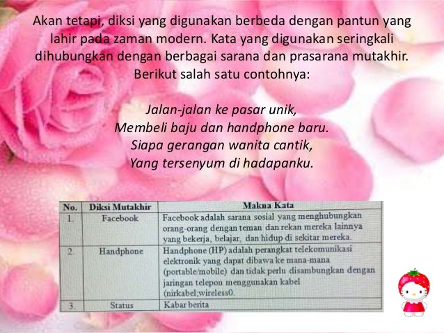 Memahami kaidah kebahasaan teks pantun