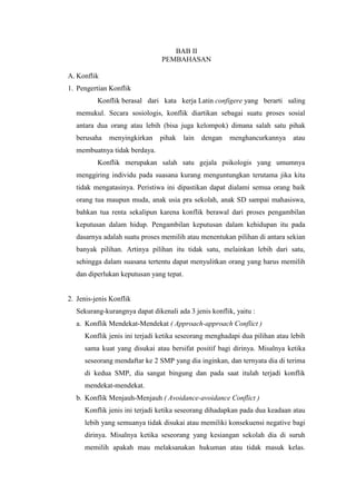 Contoh Konflik Dan Stress Dalam Keluarga