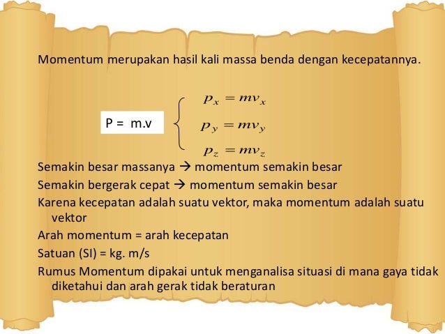 Rumus Momentum Linear Dan Tumbukan Edukasi Lif Co Id