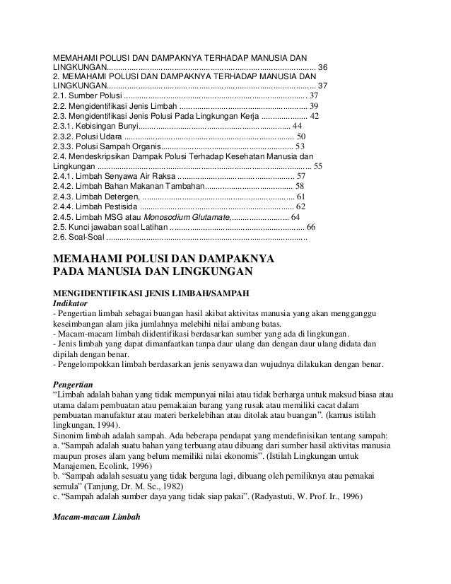 Memahami Polusi Dan Dampaknya Terhadap Manusia Dan