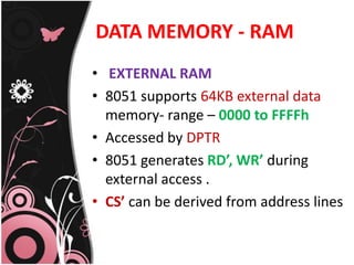 memory 8051 | PPTX