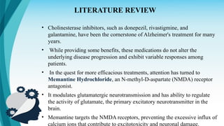 Memantine In The Treatment of Alzheimer's Disease | PPTX