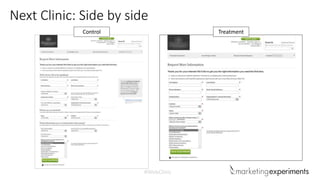 #WebClinic
Next Clinic: Side by side
TreatmentControl
 