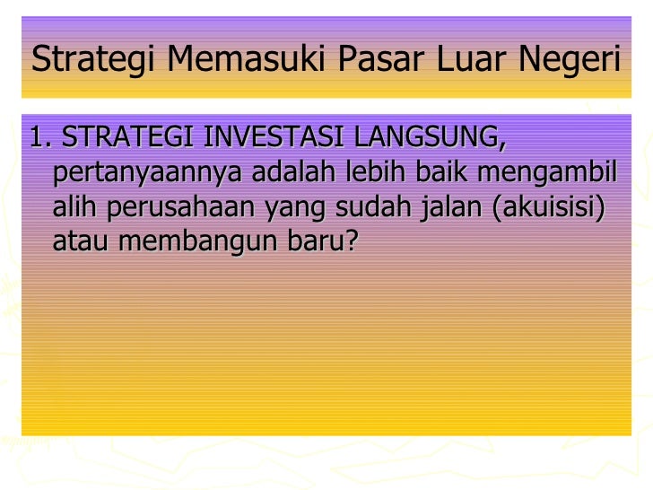 Sistem perdagangan akses pasar langsung