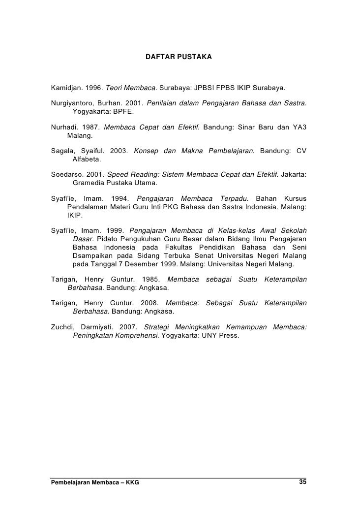 Pembelajaran Membaca