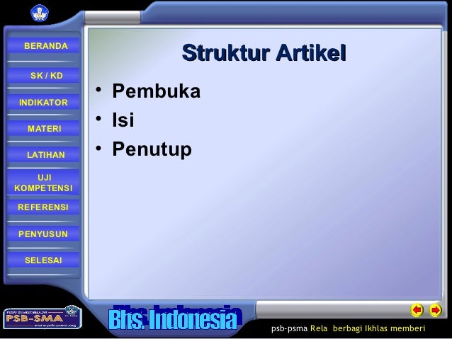 Membaca artikel