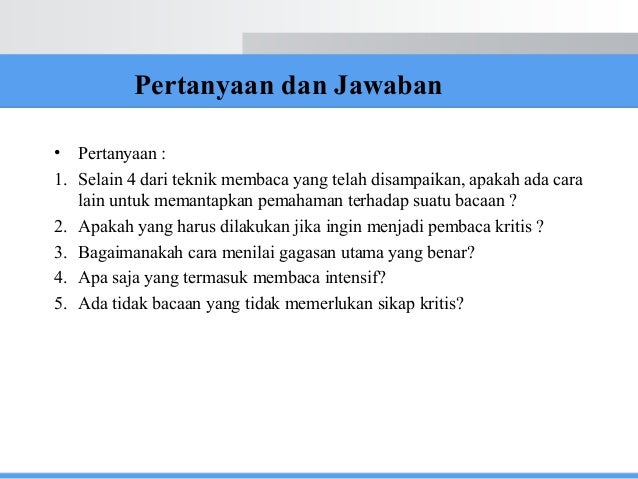 Membaca Kritis