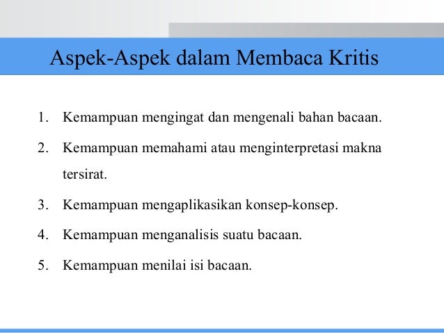 Membaca Kritis