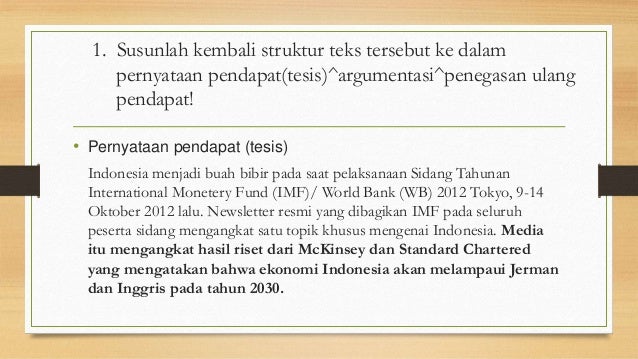 Membaca Teks Eksposisi Tentang Ekonomi Indonesia