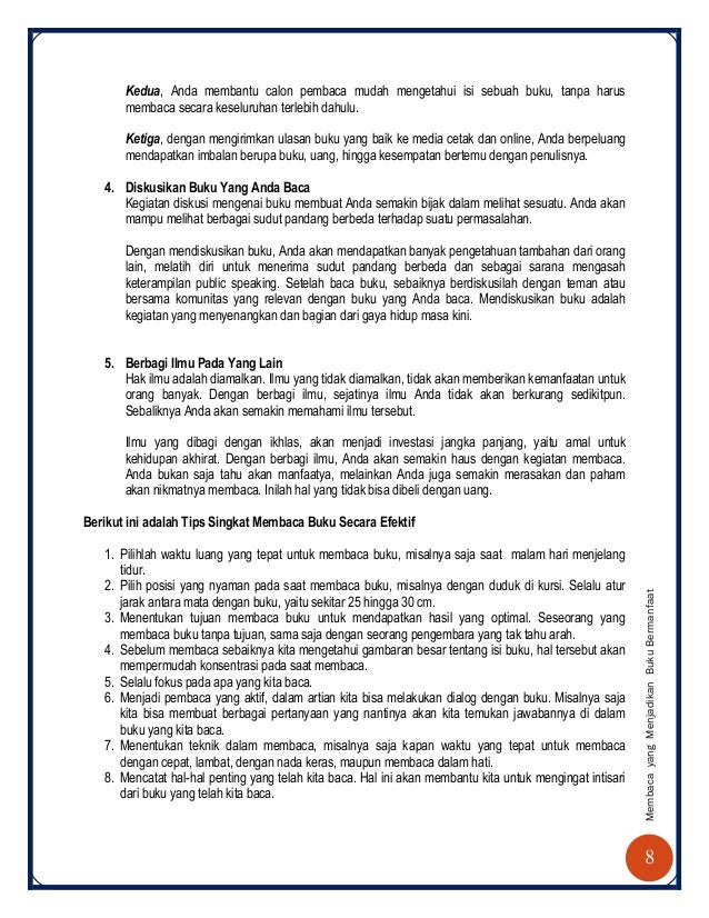 Membaca Yang Menjadikan Buku Bermanfaat