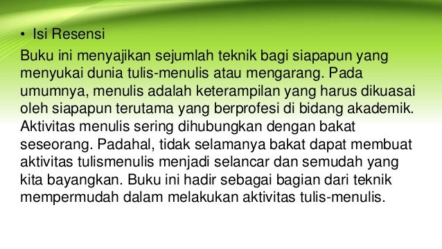 Membandingkan Resensi