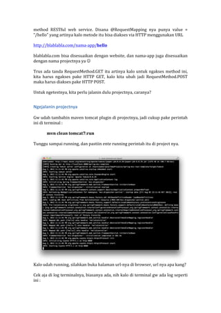 Membangun aplikasi java restful web service menggunakan spring web mvc ...