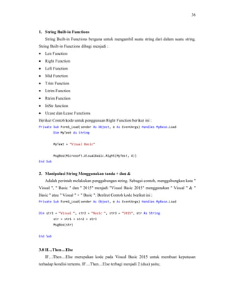 Membangun aplikasi windows dengan visual basic.net 2015 teori dan ...
