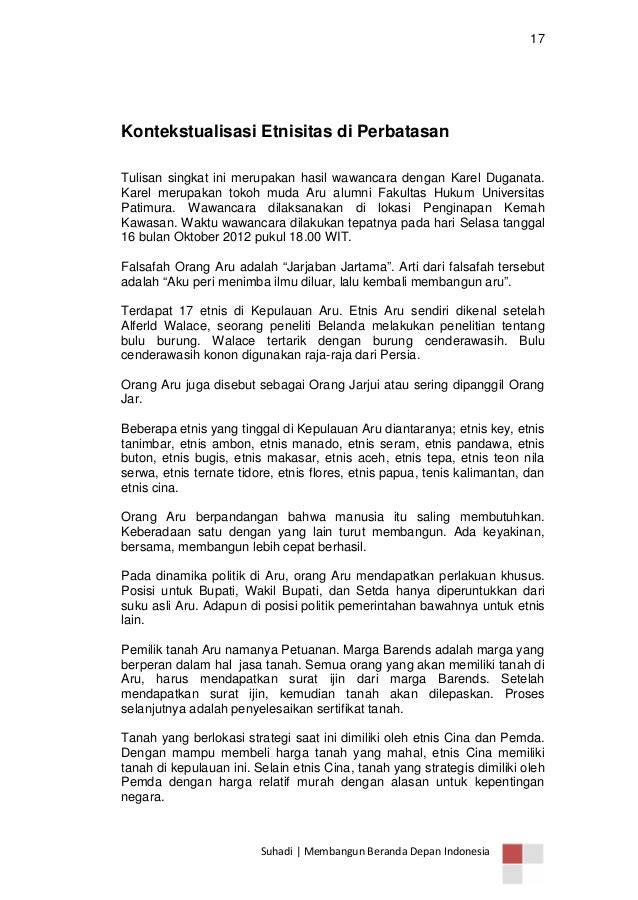 Membangun beranda depan indonesia