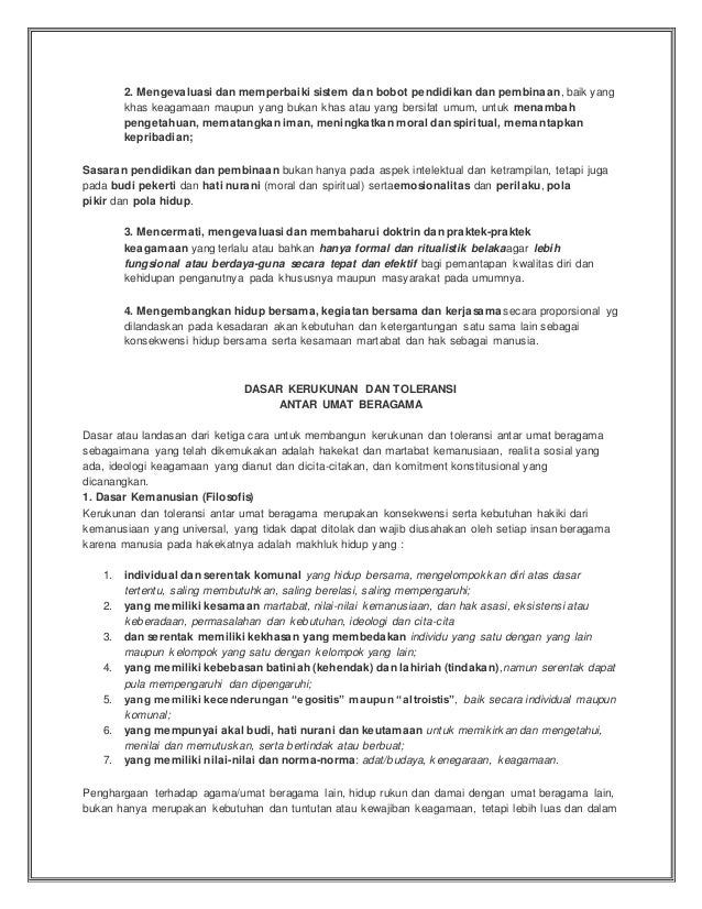 Artikel Pkn Membangun Kerukunan Beragama Dalam Kehidupan Sehari Ha