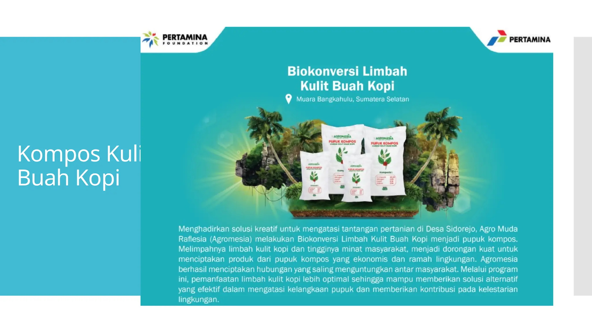 Kompos Kulit
Buah Kopi
 