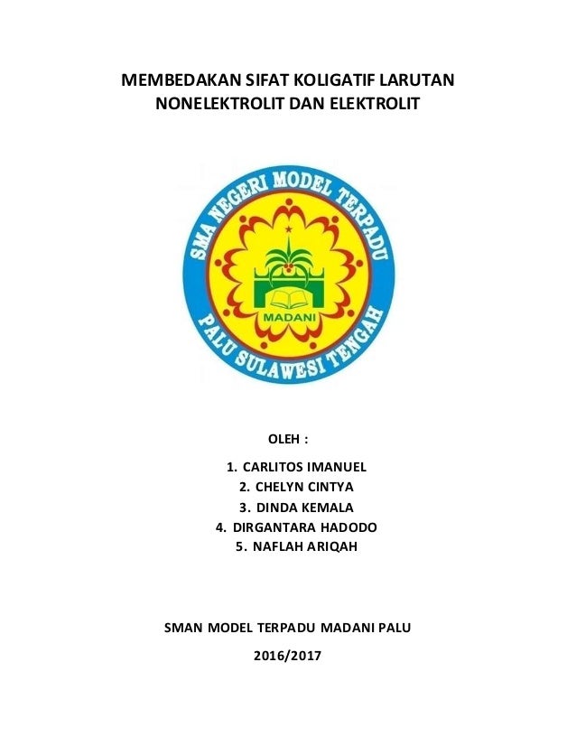 Membedakan Sifat Koligatif Larutan Nonelektrolit Dan Elektrolit