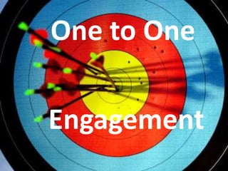 Oneyou deliver
 3. Do
       to One
on your promise?



Engagement
 