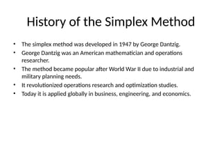Member_One_Simplex_Method_Detailed_Presentation.pptx