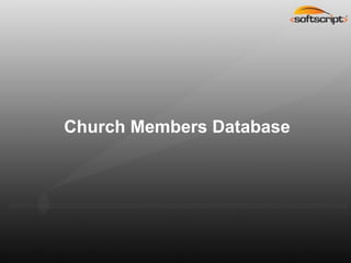 Church Members Database
 