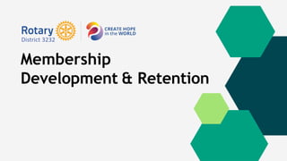 Membership
Development & Retention
 