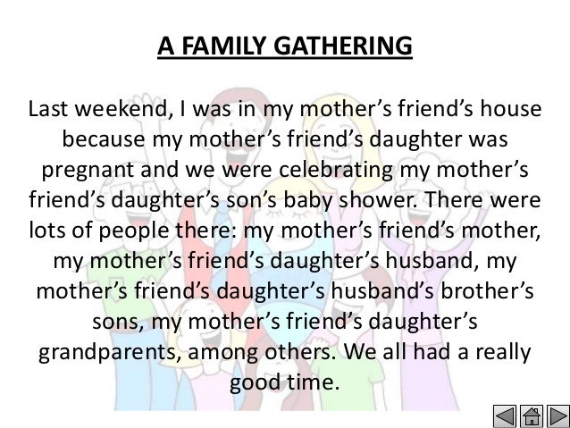 members of the family possessive relationships possessive form of family