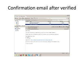 Confirmation email after verified

 