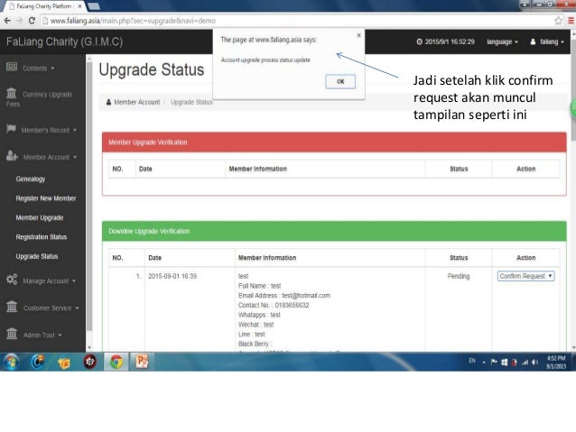 Cara Upgrade Member Cara Upgrade Member