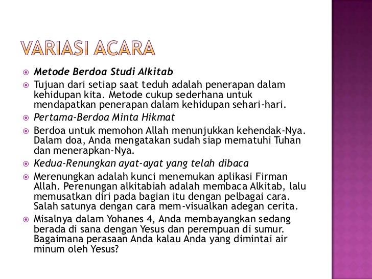 Membiasakan anak bersaat teduh