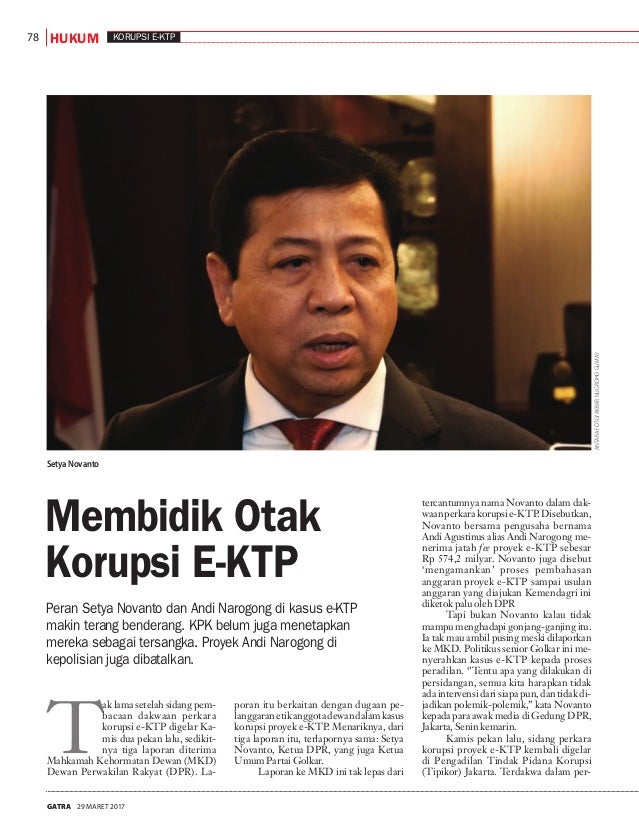 Membidik Otak Korupsi E Ktp