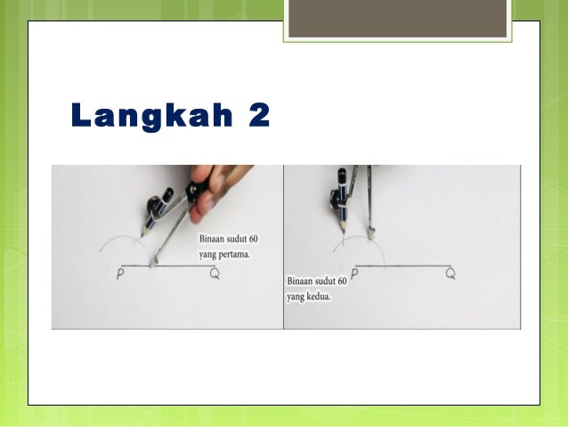 Membina Sudut 30 60 90 Dan 120 Darjah