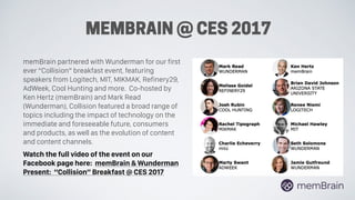 memBrain STORM: CES 2017 Special Edition