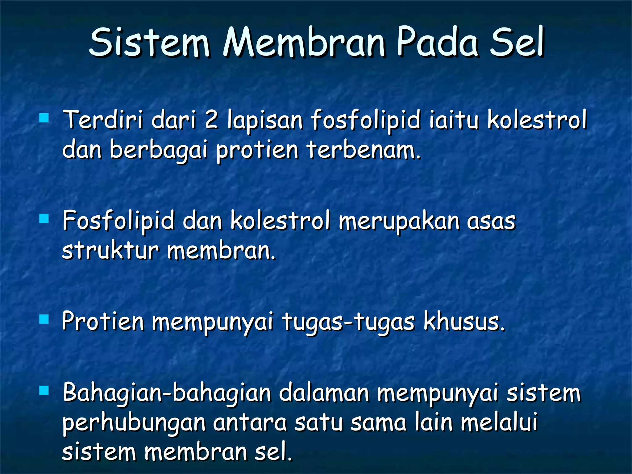 Membran Sel Dan Fungsinya | PPT