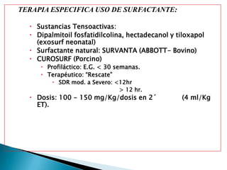 Cuadro Clínico: Quejido Espiratorio.
