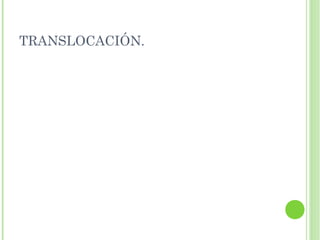 TRANSLOCACIÓN.
 