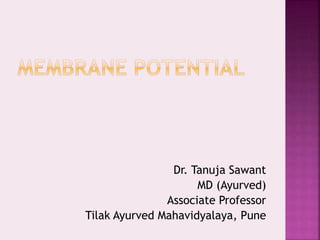 Dr. Tanuja Sawant
MD (Ayurved)
Associate Professor
Tilak Ayurved Mahavidyalaya, Pune
 