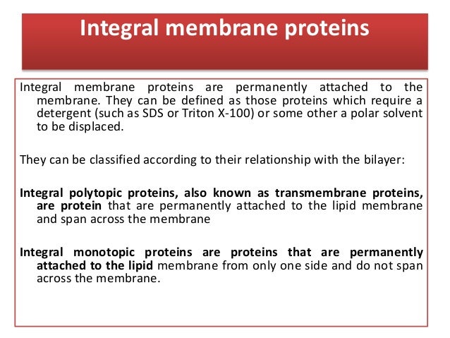 Membrane Proteins Membrane Proteins