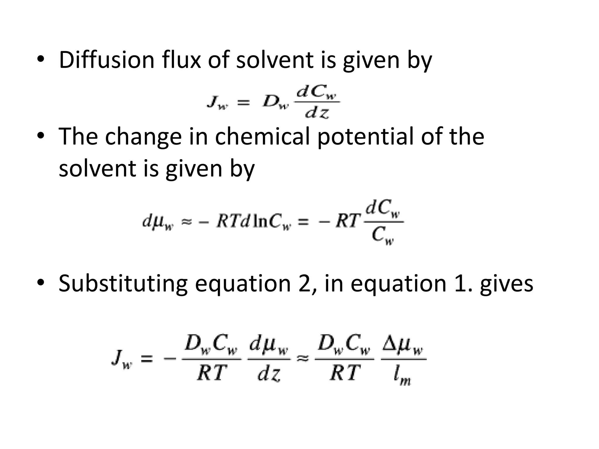 Membrane separation process pptx chemistry science