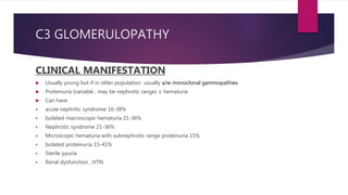 Membranoproliferative glomerulonephritis &amp; c3 glomerulopathy