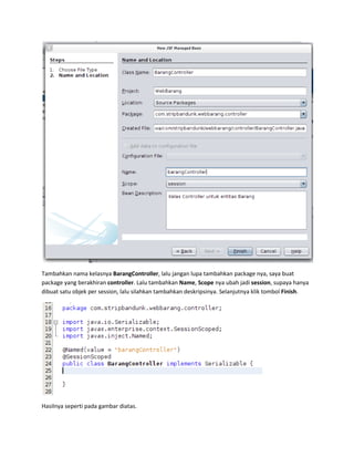 Membuat aplikasi java web enterprise sederhana | PDF