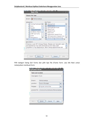 Membuat aplikasi-sederhana-menggunakan-java | PDF