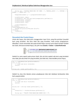 Membuat aplikasi-sederhana-menggunakan-java | PDF