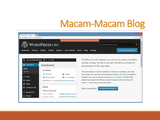 Macam-Macam Blog  
