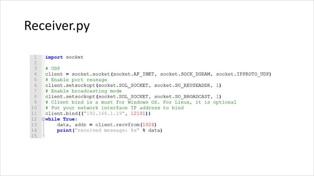 Creating UDP Broadcast App Using Python Socket on WIndows & Linux | PDF ...