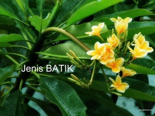 Free Powerpoint Templates Page 9
Jenis BATIK
 