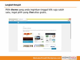 Pilih yang anda inginkan tinggal klik saja salah
satu, ingat pilih yang alias gratis.
 