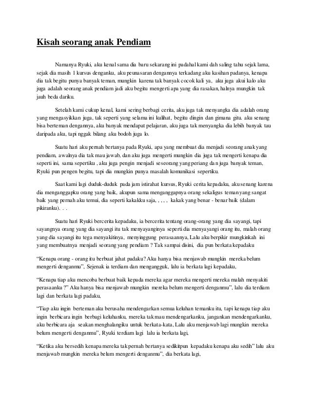 Membuat cerita pendek