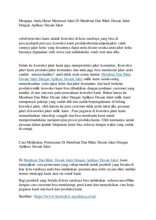 Membuat dan bikin desain jaket dengan aplikasi desain jaket Membuat dan bikin desain jaket dengan aplikasi desain jaket