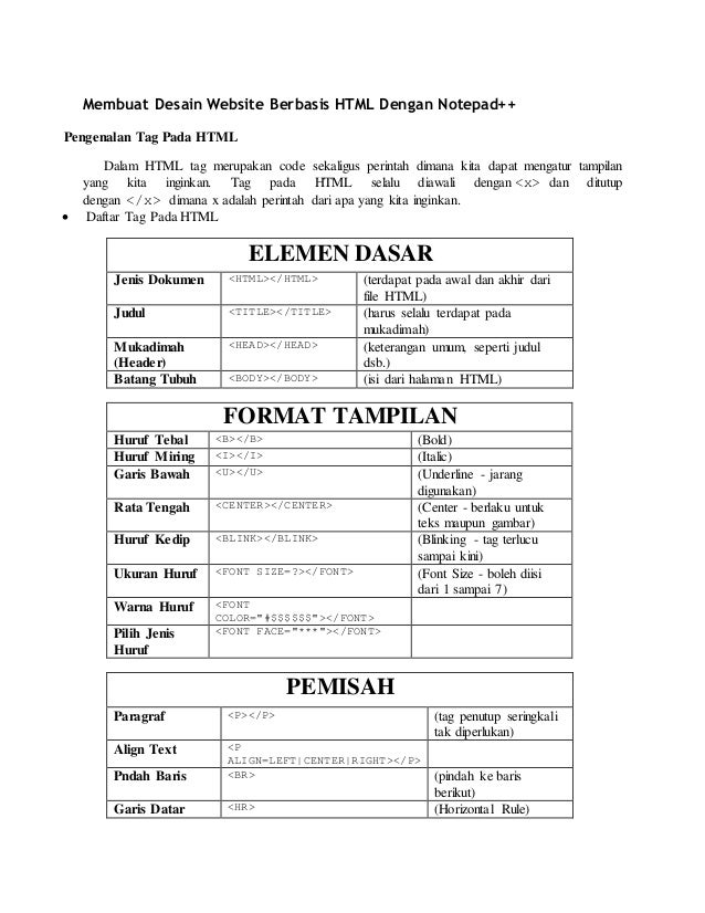 Membuat Desain Website Berbasis Html Dengan Notepad | membuat desain website berbasis html dengan notepad Membuat Desain Website Berbasis Html Dengan Notepad | membuat desain website berbasis html dengan notepad