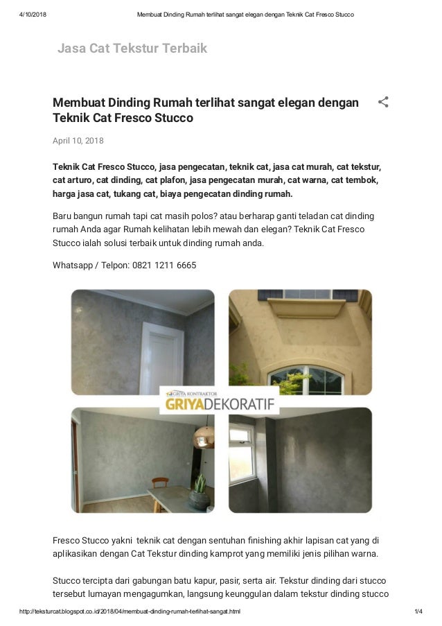 Membuat dinding rumah terlihat sangat elegan dengan teknik Membuat dinding rumah terlihat sangat elegan dengan teknik